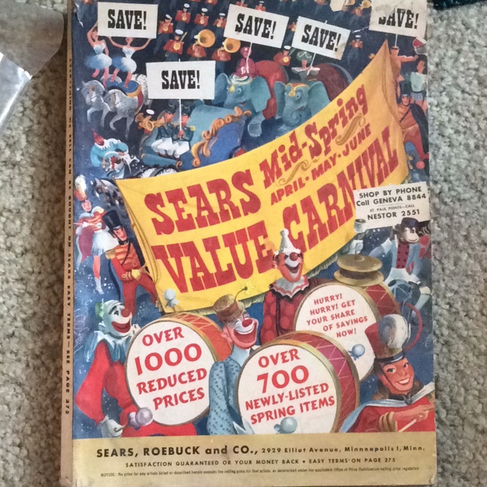 Original 1940’s sears catalogue